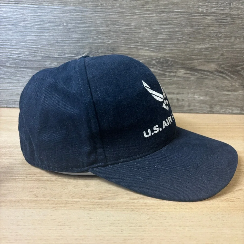Air Force Hat Cap Fitted‎ One Size Blue Navy USA Made